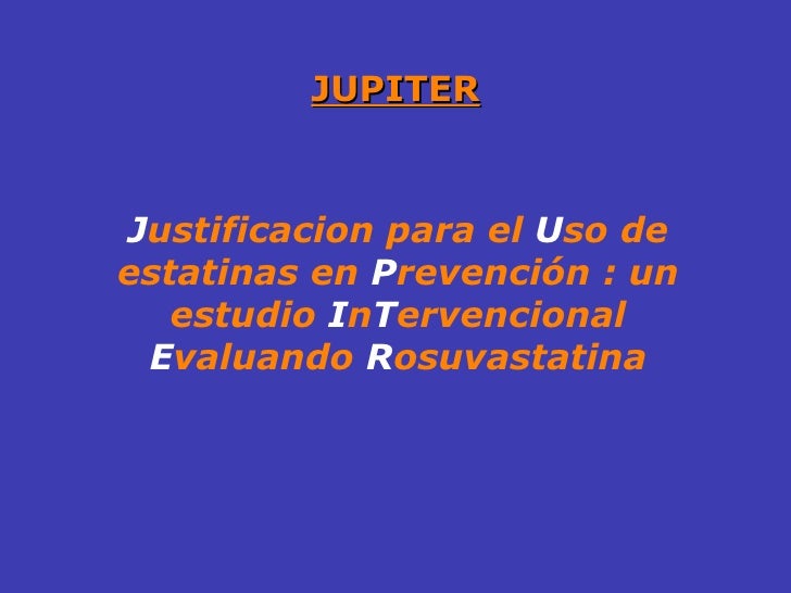 Estudio jupiter rosuvastatina pdf